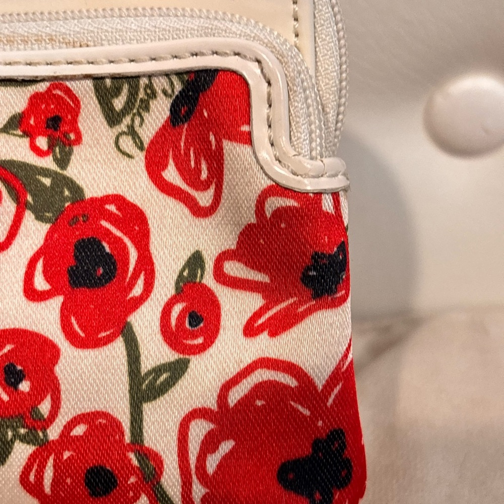 COACH Poppy Flower Print Small Wristlet (Style F48950) - Picture 6 of 16